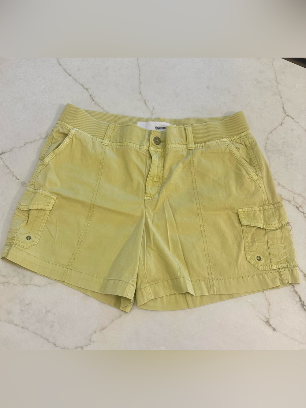 Sonoma Light Yellow Women's Cargo Shorts